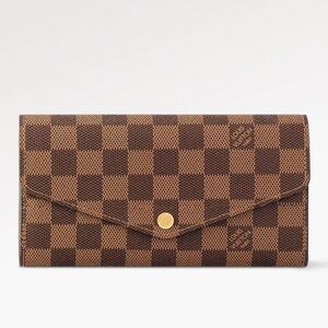 Authentic Louis Vuitton Wallet, Damier Ebene Canvas